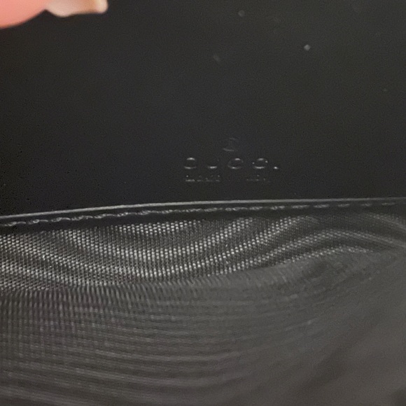 *SOLD* Gucci monogram black leather gg wallet - Picture 8 of 8